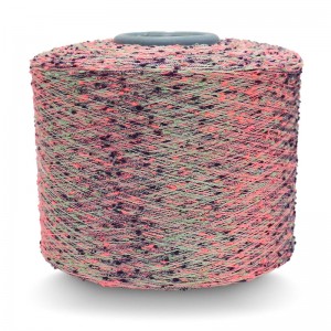 Fancy yarn 10NM Nep yarn 100%polyester colorful knot yarn