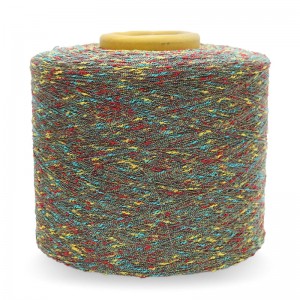 Fancy yarn 8NM Nep yarn 100%polyester colorful knot yarn